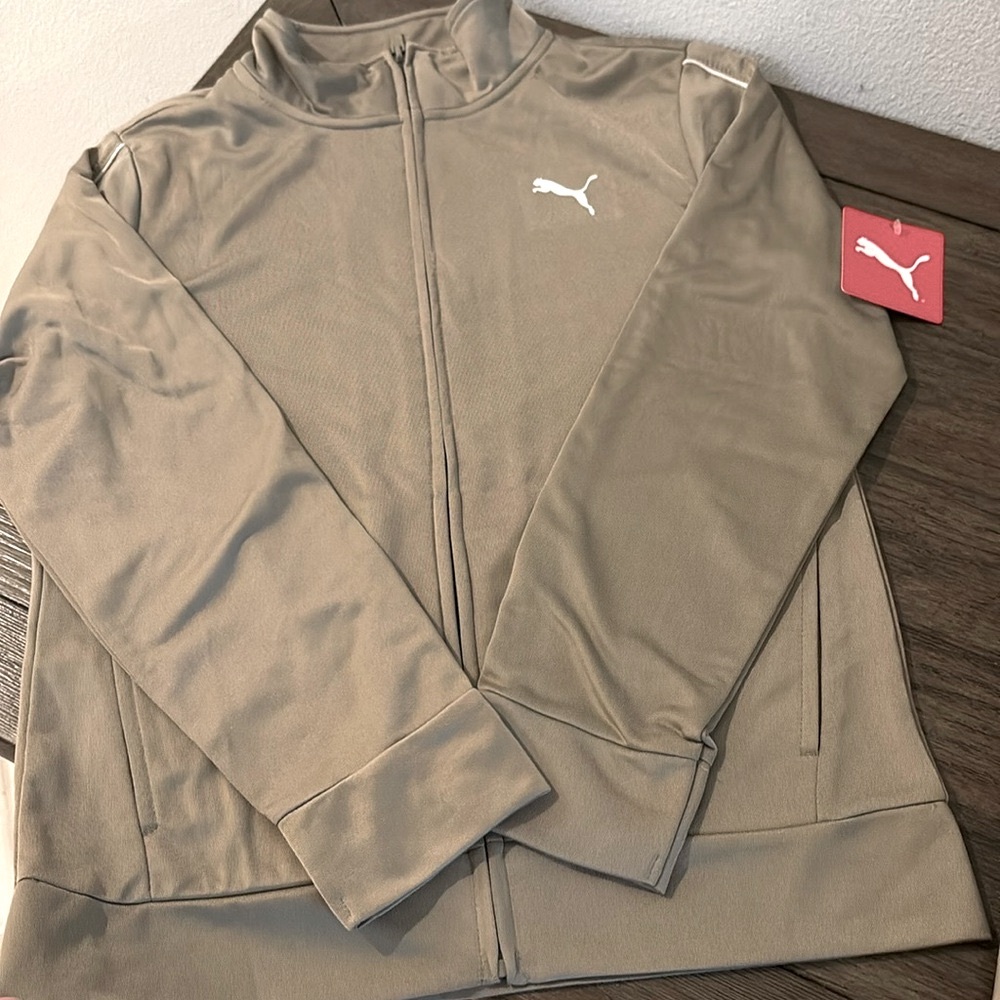 ❌SOLD❌ NWT [Puma] 2-Piece Poly Tricot Track Jacket Joggers Sweatpants Y M 10/12 - Picture 4 of 12